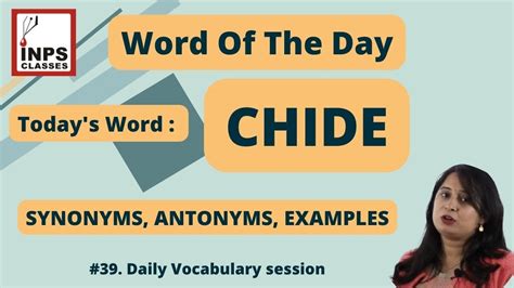 chide antonym